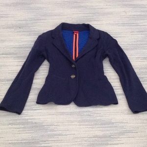 Navy cotton blazer